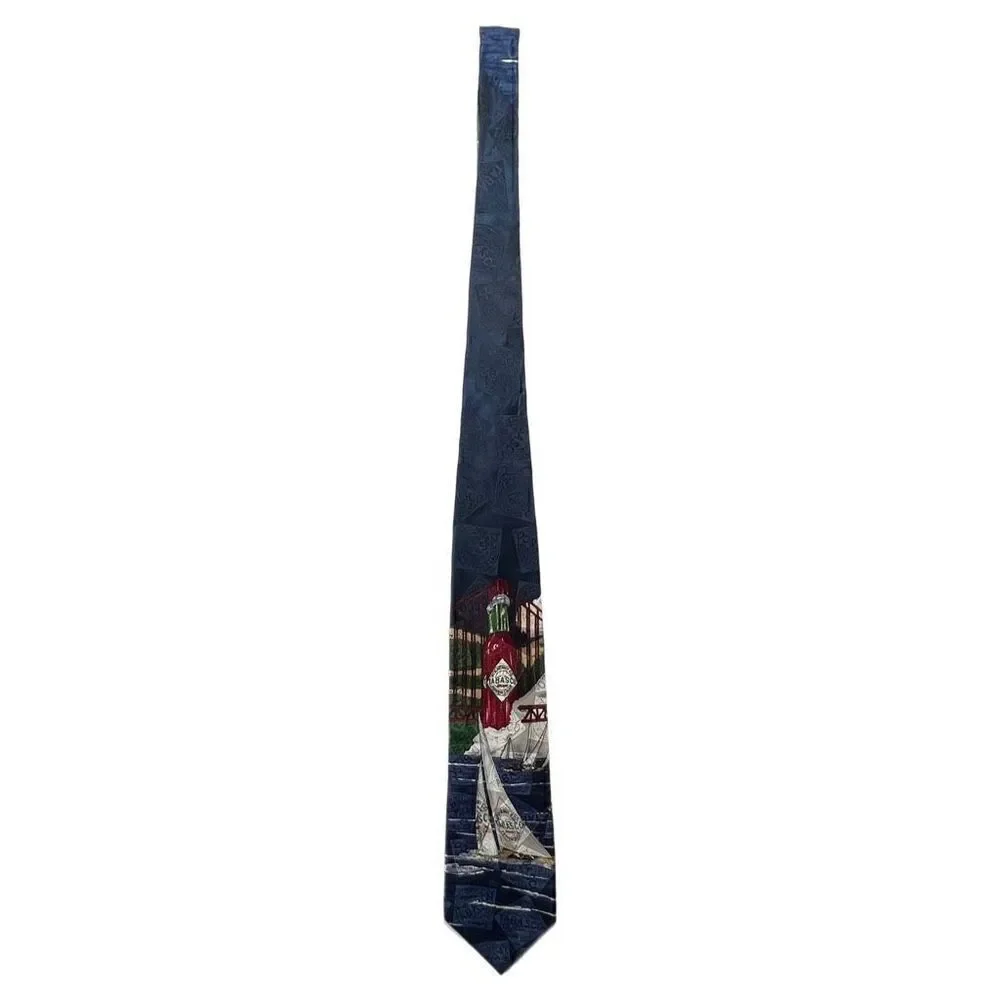 Vintage Tabasco Sailboat Tie